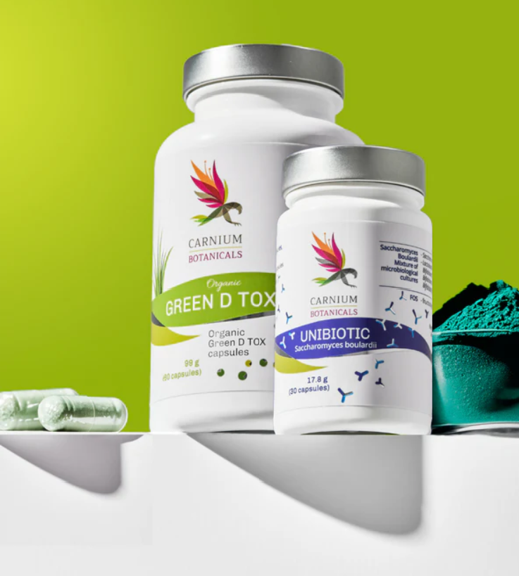 Пакет "Нежна детоксикация и подкрепа за червата" (Green D Tox + Unibiotic)