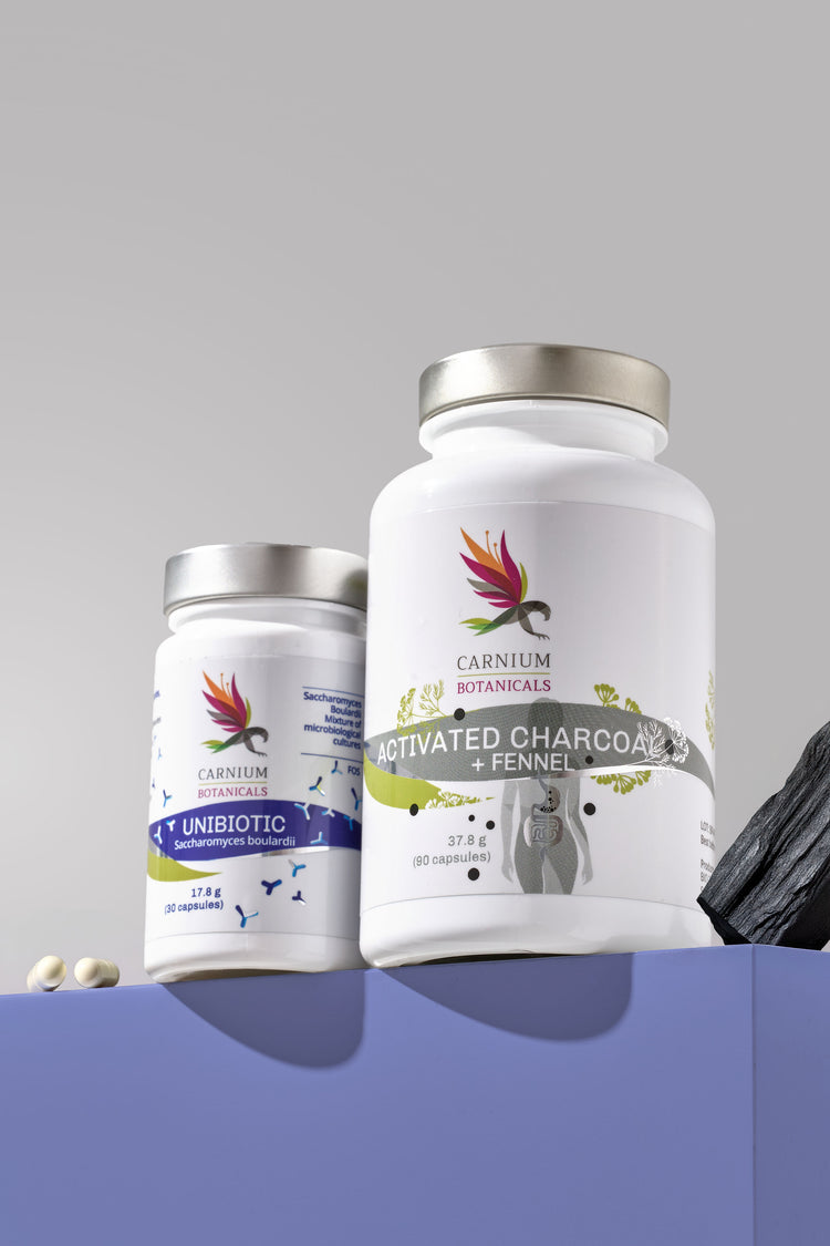 Пакет "Спокоен храносмилателен тракт" (Unibiotic + Активен въглен)