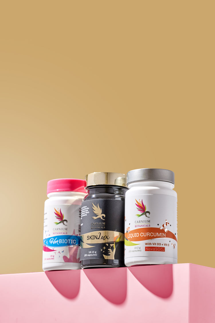 Пакет "Чиста кожа" (Her Biotic + SKINLux + Течен Куркумин)