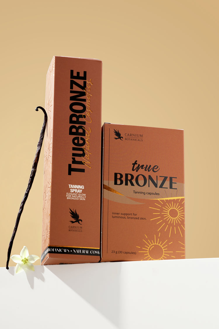 Двойна комбинация за перфектен естествен тен (True Bronze капсули + спрей олио)