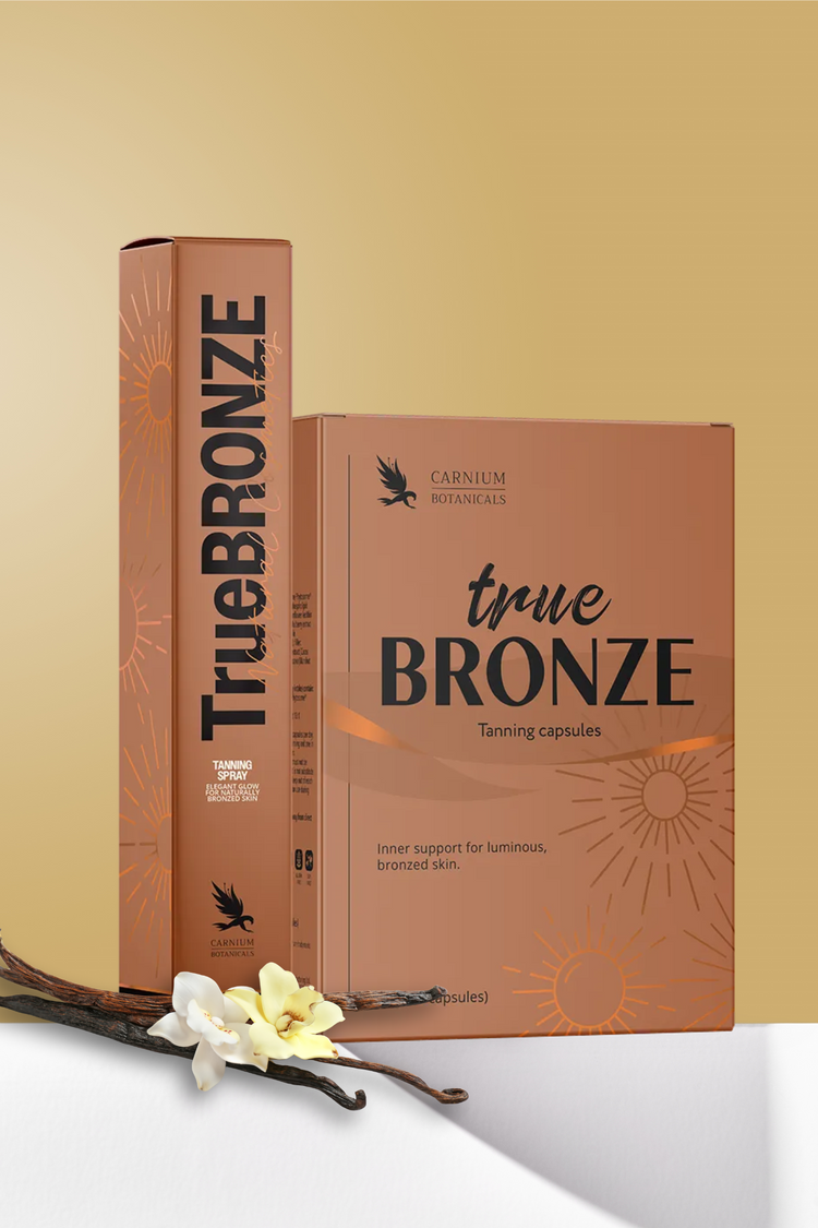 Двойна комбинация за перфектен естествен тен (True Bronze капсули + спрей олио)